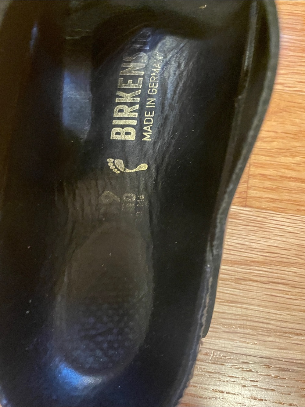 Birkenstock Women's Black Arizona Sandals with Gold Buckles - Picture 4 of 6